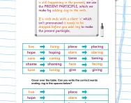 Verb tenses: adding -ing