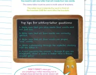Verbal reasoning worksheet: Adding a letter to make words practice