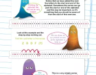 Verbal reasoning worksheet: Find the next letter in the series