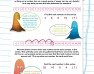 Verbal reasoning worksheet: Looking at a number series