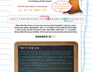 Verbal reasoning worksheet: Next letter in the series practice
