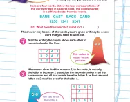 Verbal reasoning worksheet: Number and letter codes