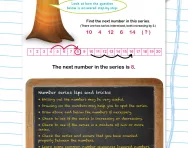 Verbal reasoning worksheet: Number series practice