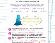 Verbal reasoning worksheet: Words with two meanings