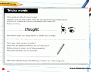 Ways of learning tricky words worksheet