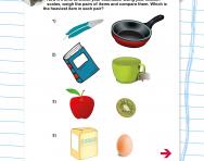 Weigh items to compare them