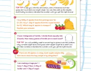 Weight problems challenge worksheet