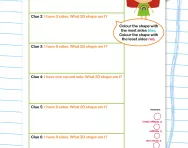 What 2D shape am I? worksheet