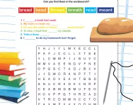 Wordsearch: ‘ea’ words