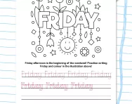 Write the days of the week: Friday