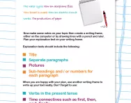 Write your own explanation text worksheet