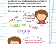 Writing a diary worksheet