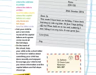 Writing a letter to a friend or relative worksheet