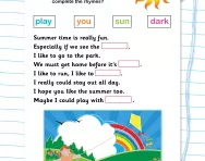 Writing a poem worksheet