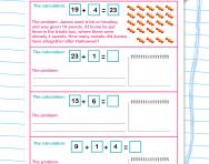 Writing addition word problems worksheet