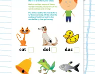 Writing final phonemes