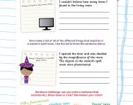 Writing lists and using colons worksheet