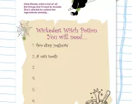 Writing lists practice worksheet
