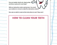 Writing step-by-step instructions worksheet