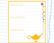 Writing task: My three wishes