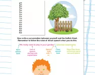 Writing task: Speaking to the Selfish Giant