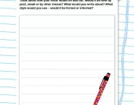 Writing to a friend in 1900 and the present day worksheet