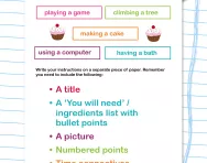 Writing your own instruction text worksheet