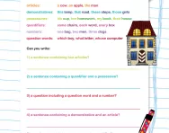 Writing your own sentences containing determiners worksheet