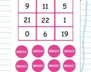Year 1 mental maths bingo game