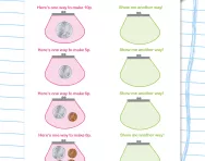 Year 1 money maths: coin combinations worksheet