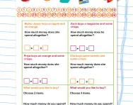 Y1 money word problems worksheet