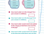 Y4 capacity word problems worksheet