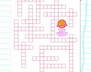 Y4 criss-cross word puzzle