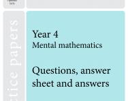 TheSchoolRun optional SATs papers: Y4 maths set A