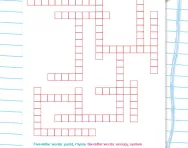 Y6 criss-cross word puzzle