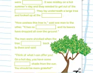 Year 1 Cloze test: the talking tree