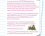 Year 3 Cloze test: the grumpy owl