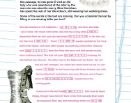 Year 5 Cloze test: meeting Miss Havisham
