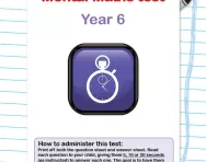Year 6 mental maths test