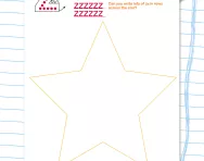 Handwriting: Zig-zag monster patterns practice