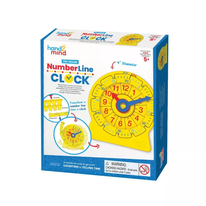 24-Hour Number Line Clock Learning Resources