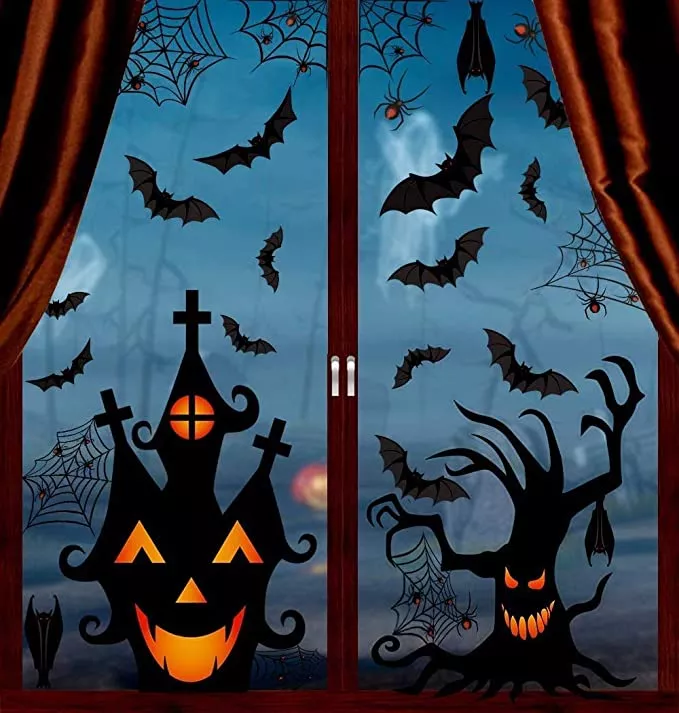 Halloween window decorations