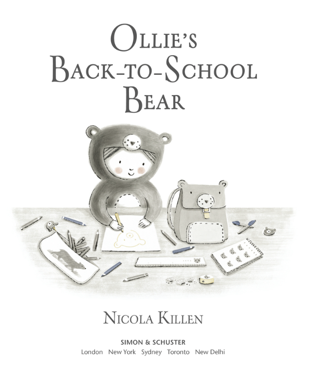 Ollie's back-to-school bear