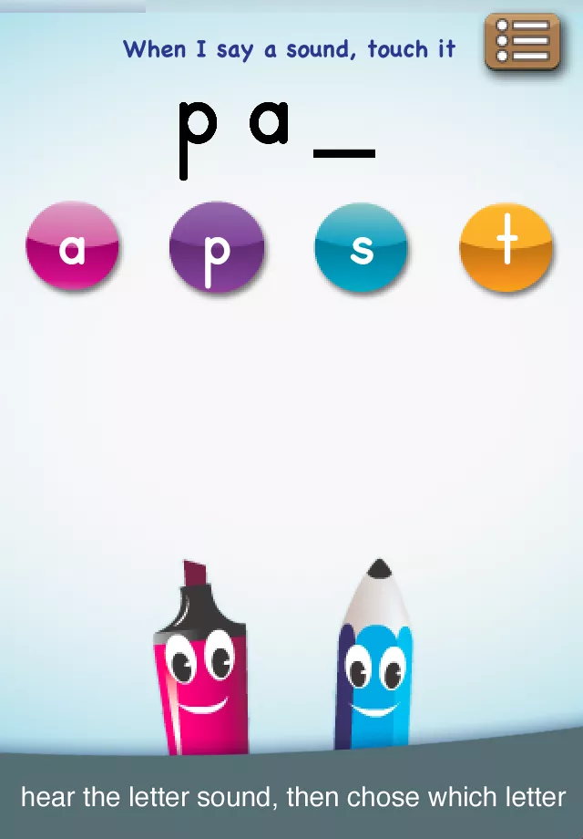 abc PocketPhonics iPhone / iPad app