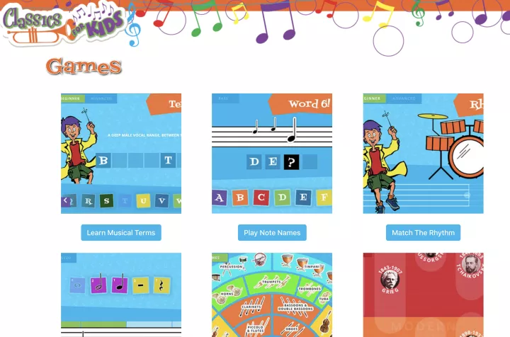 Classics for Kids® games