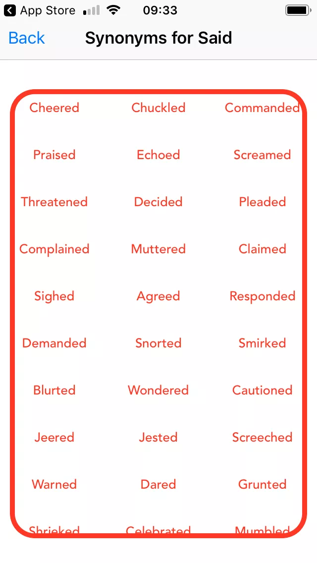 The Creative Writing Companion app