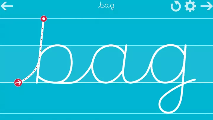 Cursive Writing Wizard app