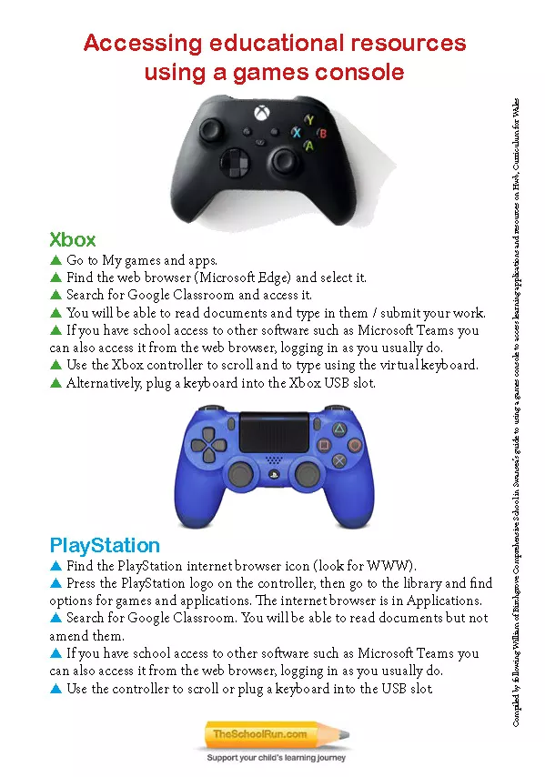 Using gaming consoles for educational access