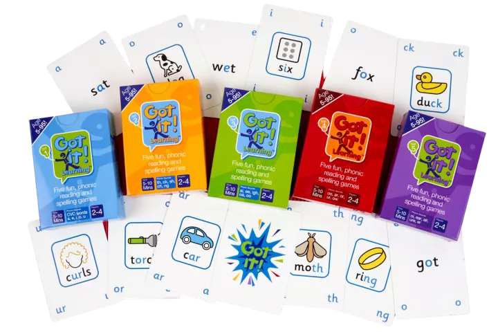 Got it! Learning spelling card games