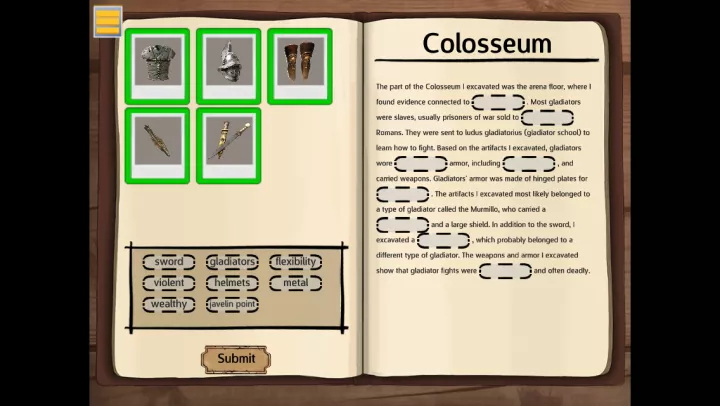 Excavate! Rome app
